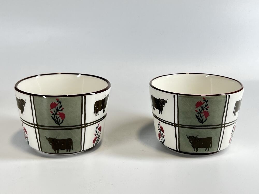 Anthropologie Millie Cow Berry Basket Set of 2